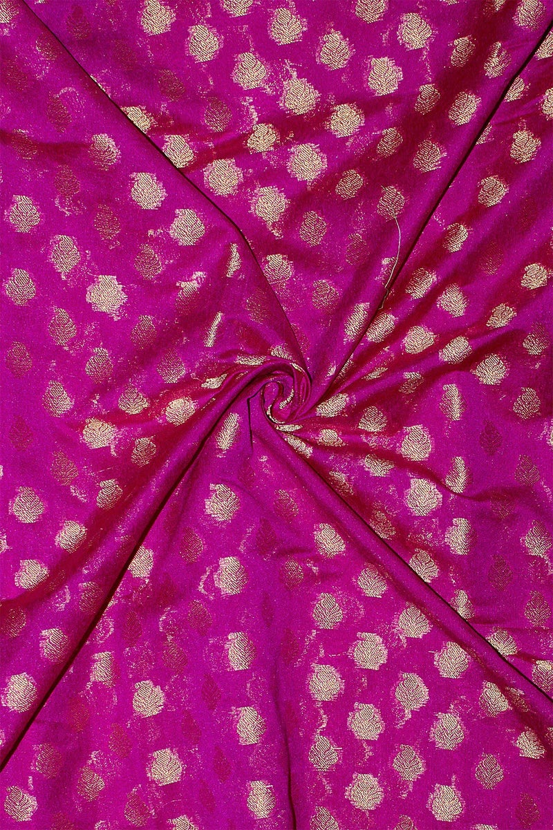 Chandrakala Women's Purple Cotton Silk Blend Banarasi Saree,Free Size(1081PUR) - Image 3